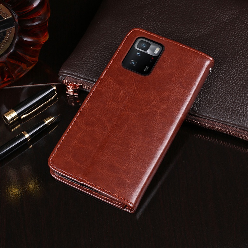 Xiaomi Poco X3 GT Case Flip Cover Leather Case Wallet Sarung Buku Dompet Case Xiaomi Poco X3 GT