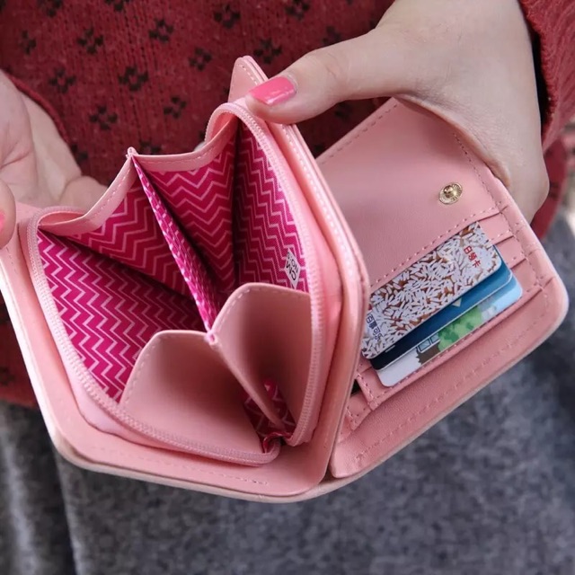 MORMON - Dompet Wanita Pita Lipat Dompet Mini Dompet Kecil Dompet Kartu Dompet Koin Dompet Import Murah