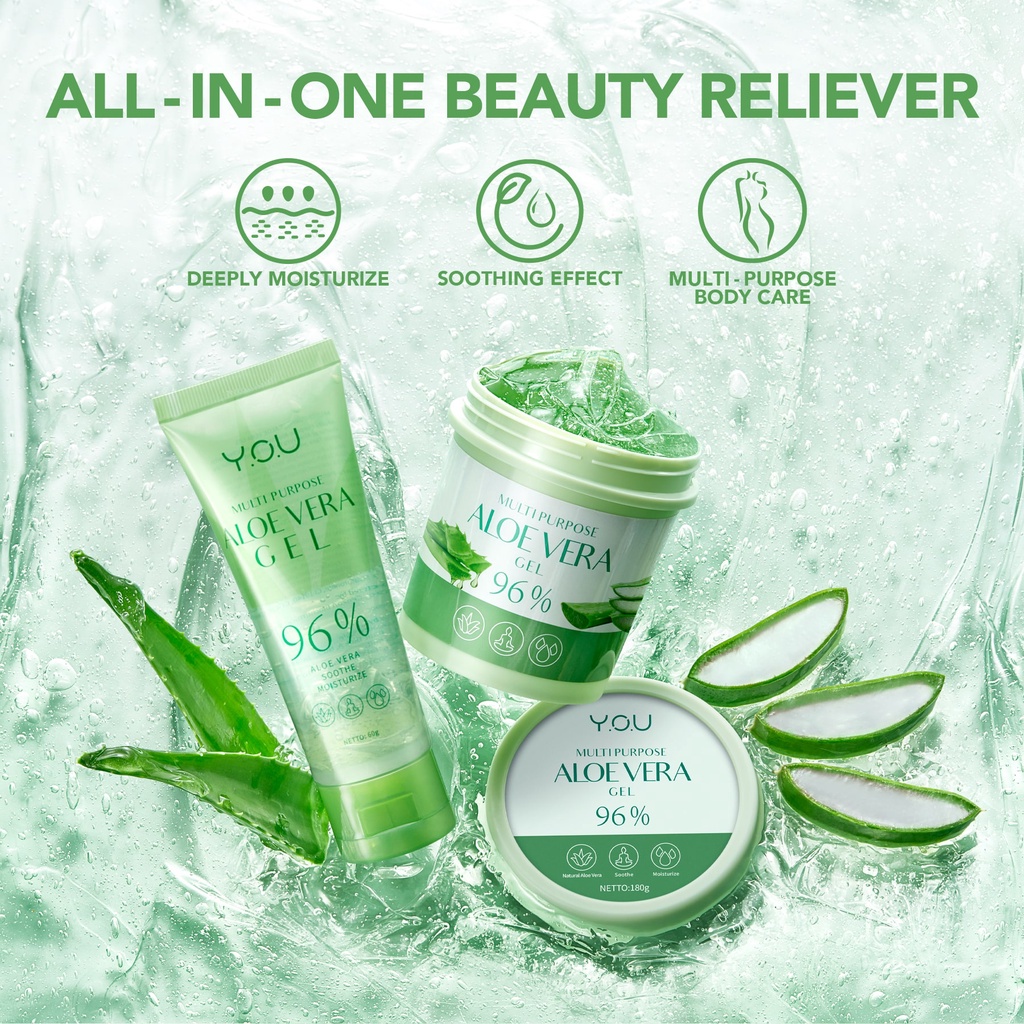 Kosmetik You Multi Purpose Aloe Vera Gel 100gr &amp; 180gr