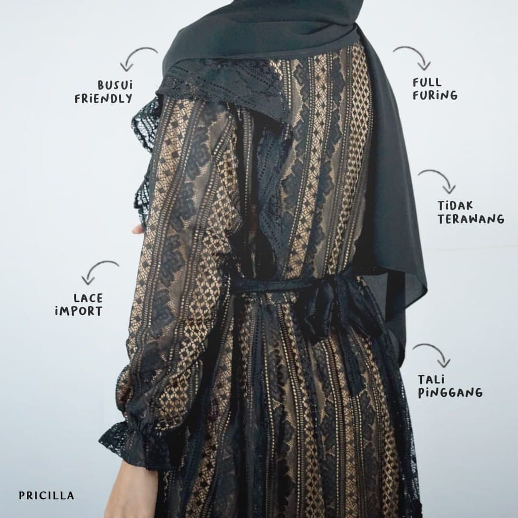 ꧁𓊈𒆜𝔢𝔩𝔦𝔷𝔦𝔞.𝔠𝔩𝔬 𒆜𓊉꧂ Outfit Gamis Syari Brukat Tile Mutiara Sabrina Mix Velvet Jumbo Tile Gamis Wanita Terbaru / Dress Wisuda/ Baju Muslim Wanita Terbaru /Gamis Tile Dotti/ Dress Gamis Seragam/Dress Bridsmaid/ Gamis Remaja-NUDE BLACK