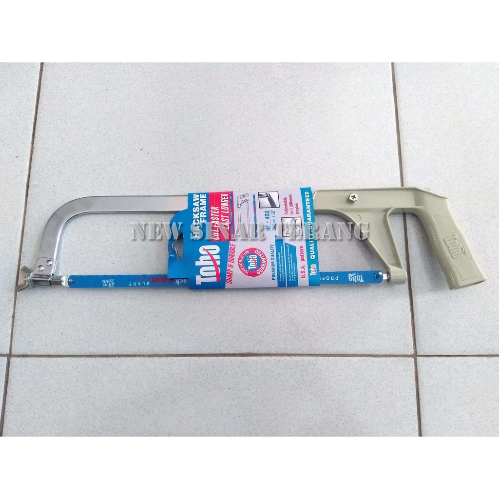 Hacksaw Frame Set / Gergaji Besi Toho 24 TPI