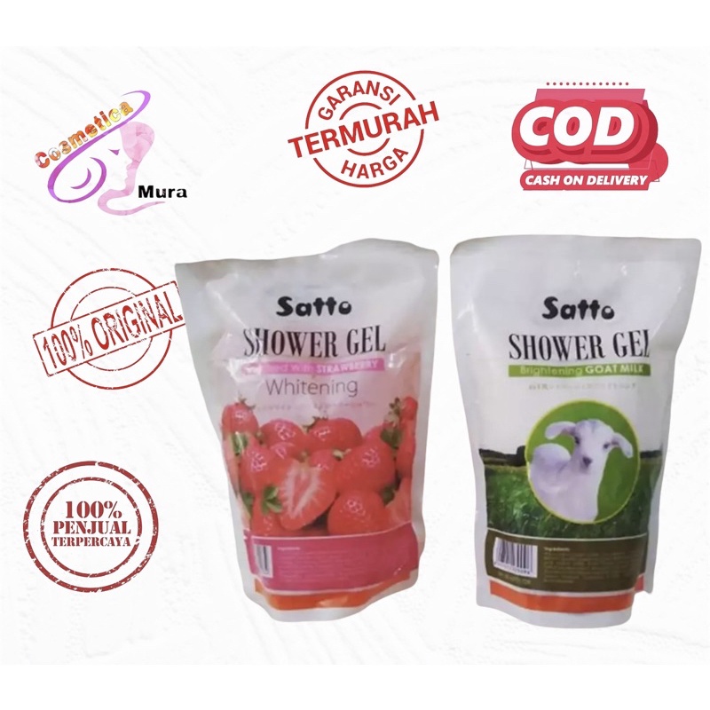 Kemasan refill satto shower gel // sabun mandi cair satto refill