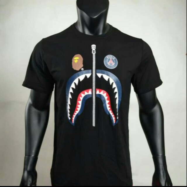 Baju Psg X Bape Kaos Cotton combed 30S