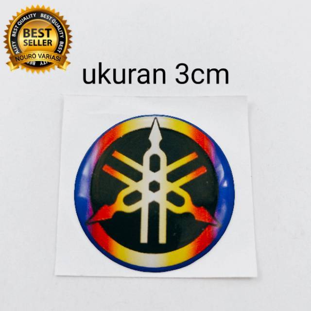 emblem sticker timbul logo GARPUTALA YAMAHA  MIO d thailand  rainbow twotone