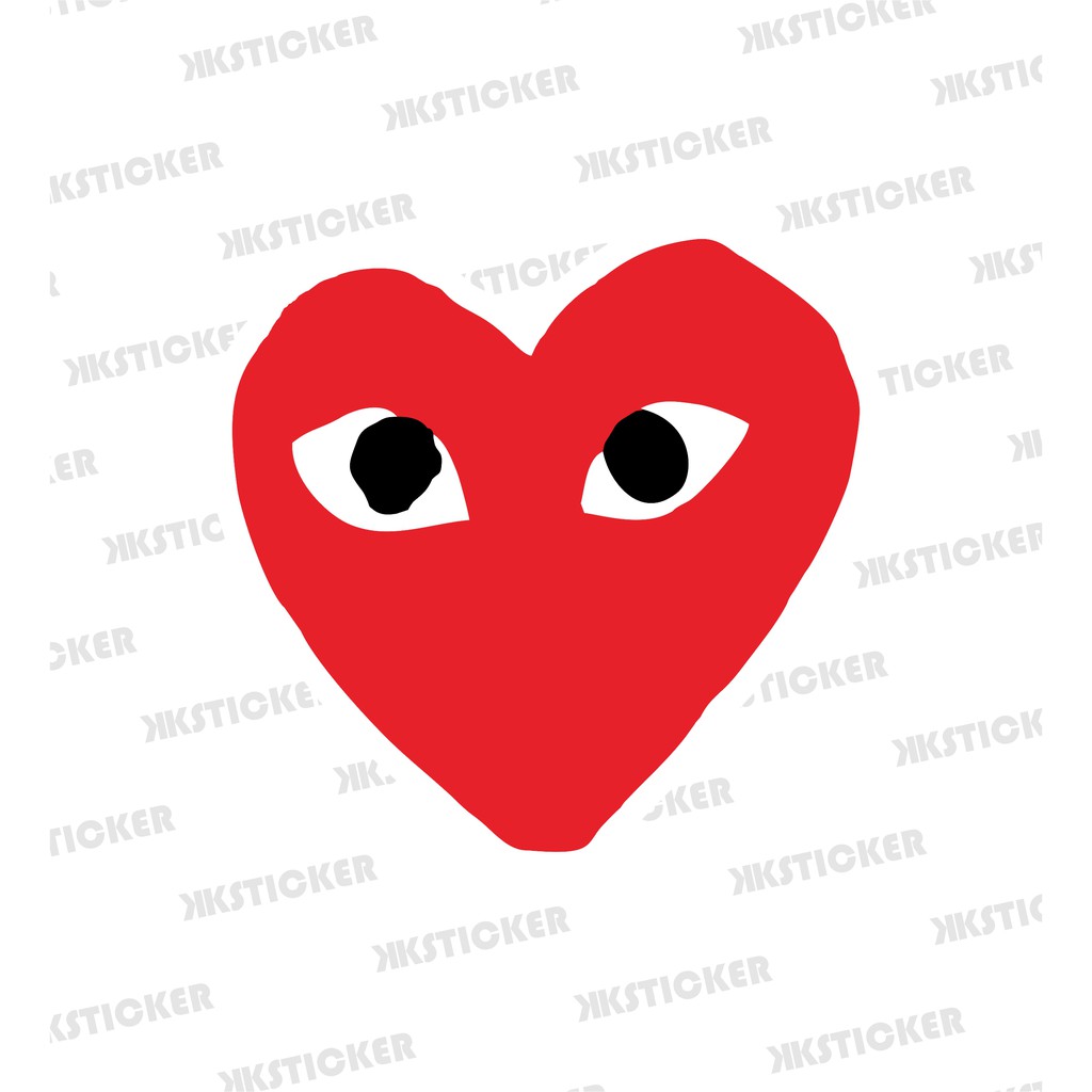 

Sticker Comme Des Garcons | Stiker Vinyl Anti air + Laminasi