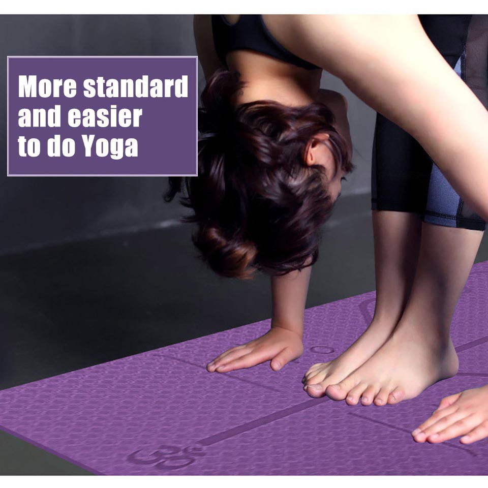 PREMIUM YOGA MAT MATRAS YOGA MAT ANTI SLIP TPE 183 cm x 61 cm / MATRAS YOGA