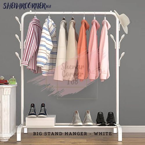 SHENAR GANTUNGAN BAJU / BIG STAND HANGER SINGLE / RAK GAWANGAN BAJU CELANA TAS STAND HANGER JEMURAN BAJU, SHENARCORNER168