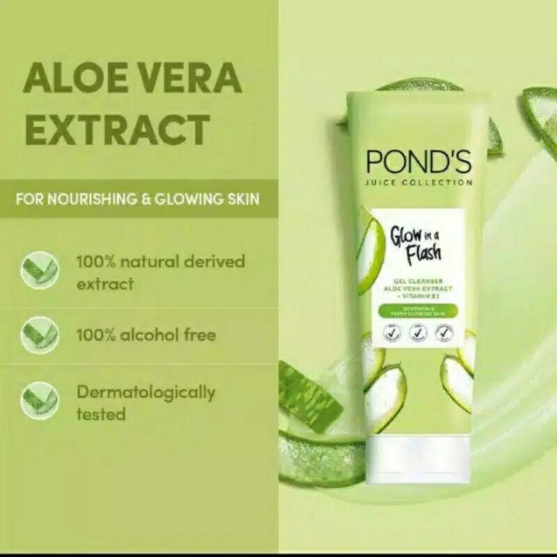 pond's Glow In A Flash Juice Collection Facial Wash 90Gr