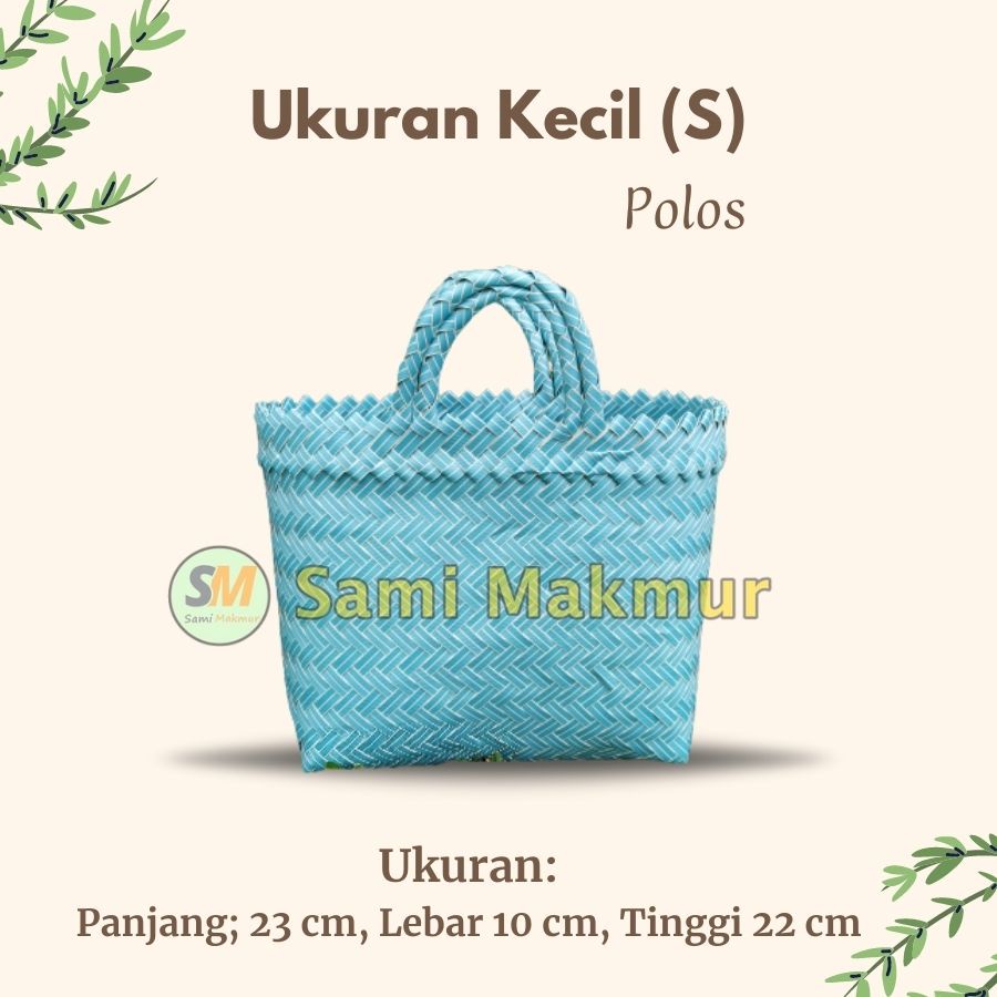 Tas Anyaman Plastik POLOS Untuk Hampers Parcel Souvenir Hadiah Hantaran Berkat Kotak Nasi dan Snack