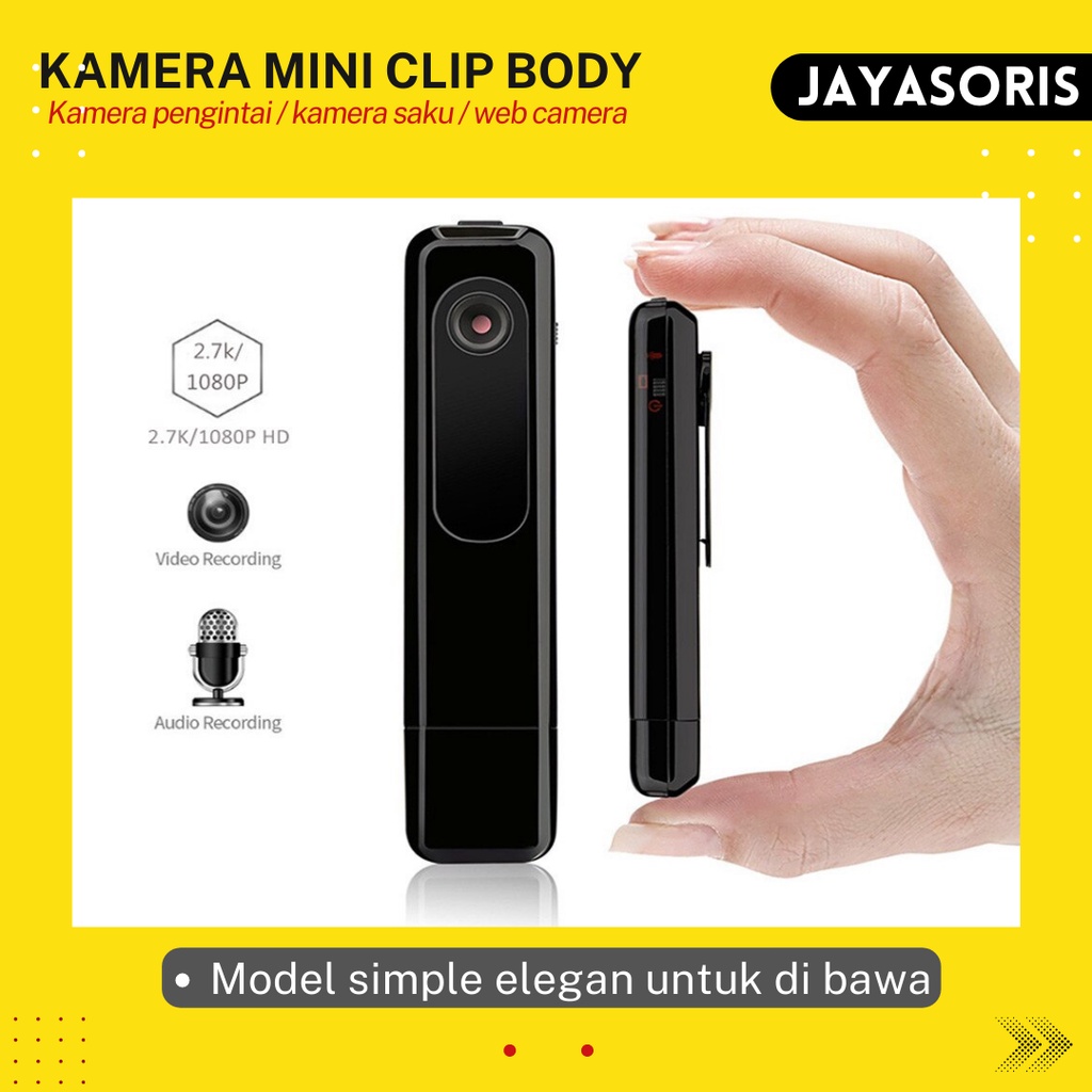 Kamera Tersembunyi Mini Tanpa Kabel CCTV Mini Tanpa Wifi Spy Cam Spycam Hidden Camera Pengintai HD Kecil camera web cam Mata mata pengintip full hd js47