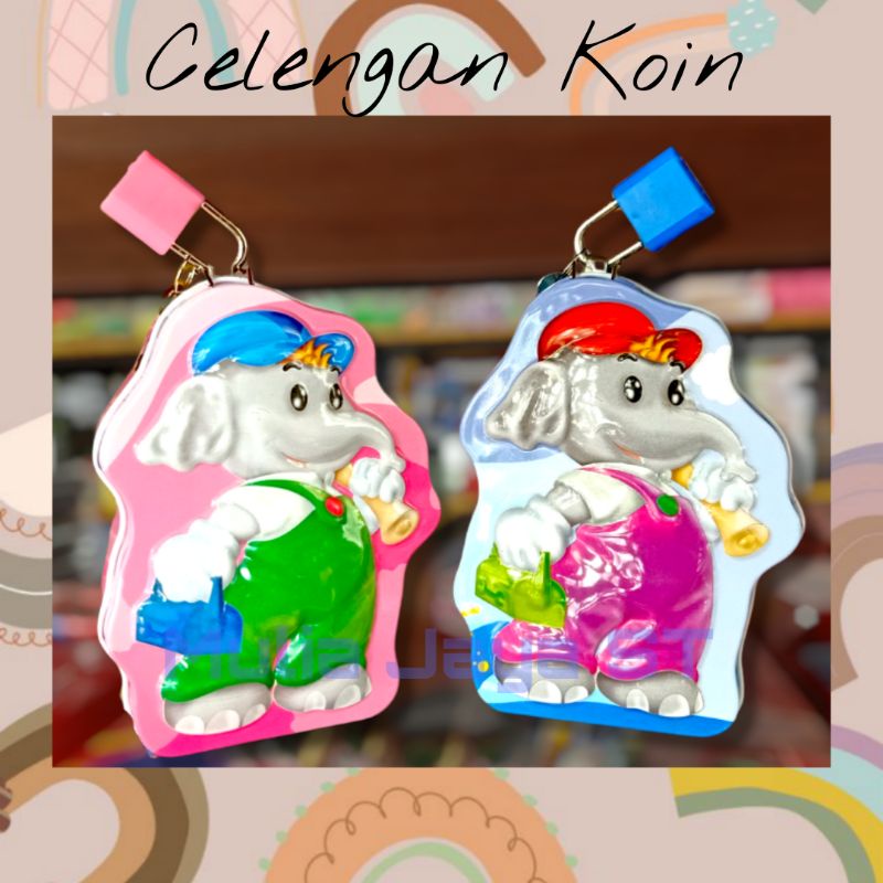 coin bank / celengan koin / celengan unik / celengan karakter gajah
