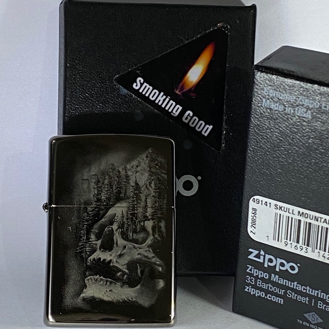 Original zippo 49141 skull mountain