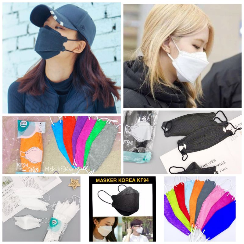 KF94 Masker mulut isi 10pcs  KF 94 EVO 4PLY Tebal Dewasa IMPORT High Quality IDOL K-POP KPOP BTS BT21 KOREA