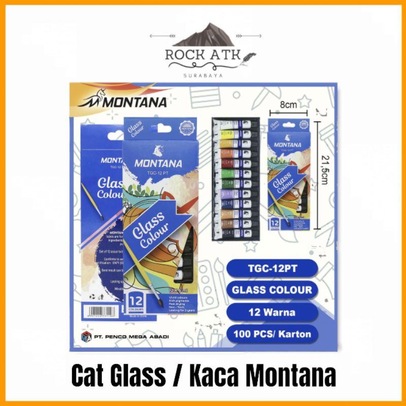 

Montana Glass Colours (set) - Cat Gelas 12 Warna 6ML