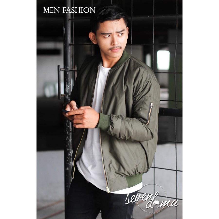 Jaket Bomber Hijau Army