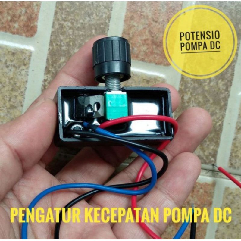 POTENSIO POMPA DC 12V / ALAT PENGATUR KECEPATAN POMPA DC / SPEED KONTROLER DC 12V TANGKI SPRAYER