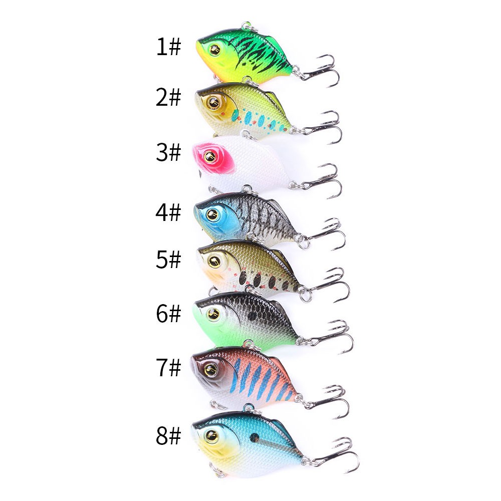 Hengjia 8pcs / Lot Umpan Pancing Hardlure Bentuk Ikan Tilapia Mini 4cm 9g