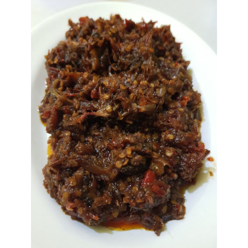 

Sambel paket Roa dan cakalang woku kering