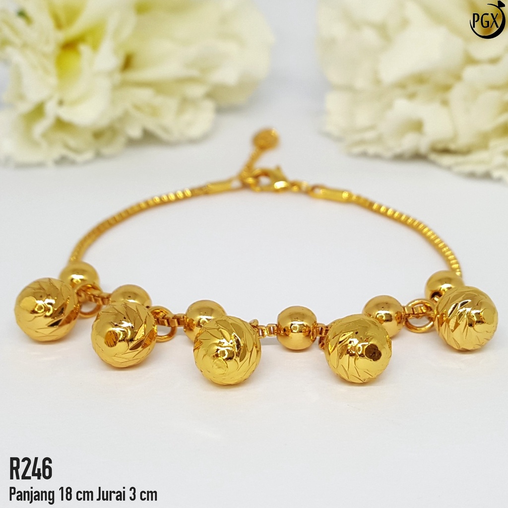 PGX Gelang Tangan Xuping Wanita Perhiasan Lapis Emas Aksesoris Fashion Premium - R246