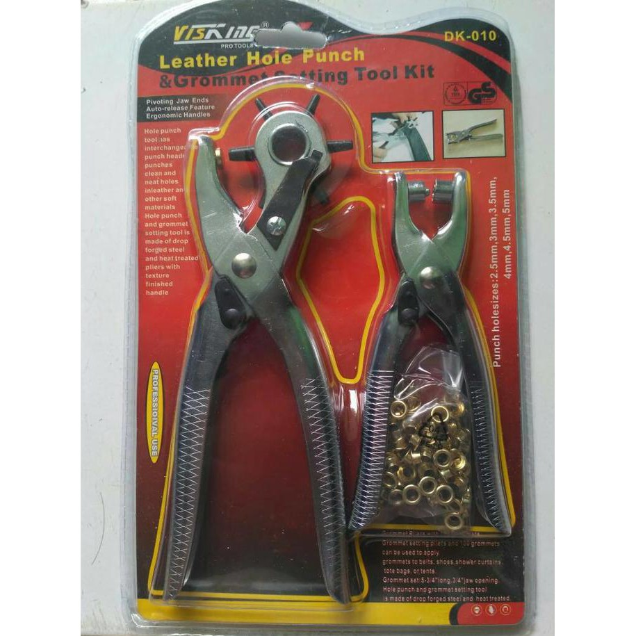 

PROMO Leather Hole Punch Set Pembolong Tas Sabuk Gesper Kulit Set 2pcs MURAH
