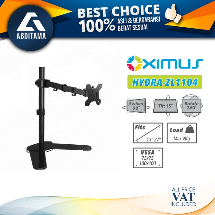 BRACKET MEJA LCD LED TV 1 Monitor 13&quot; - 27&quot; OXIMUS HYDRA ZL1104