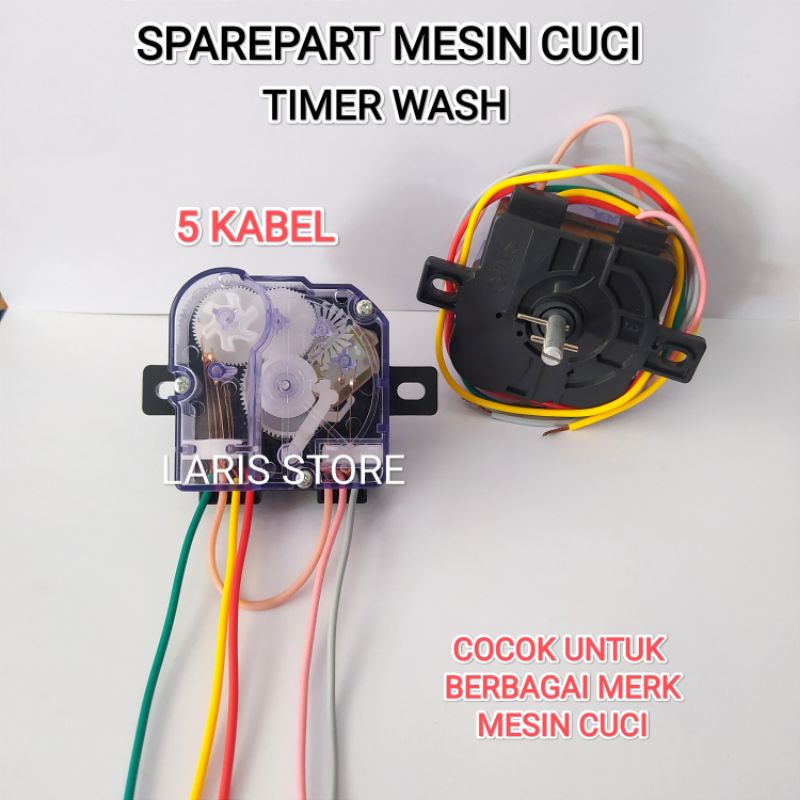 TIMER WASH 5 KABEL / MESIN CUCI 2 TABUNG UNIVERSAL SEMUA MERK