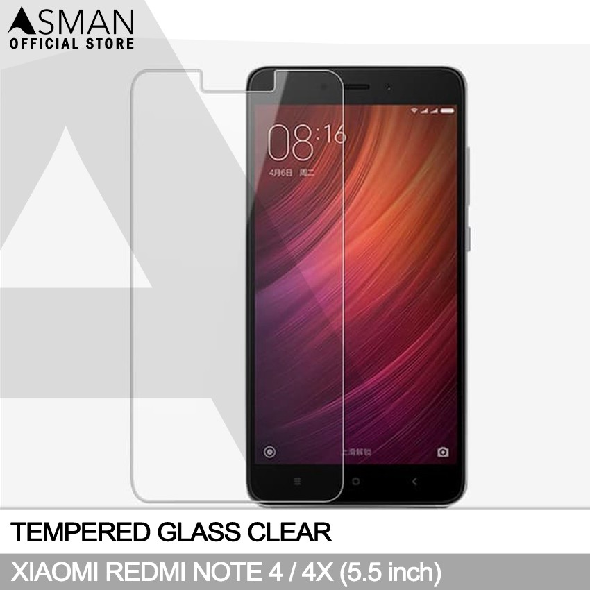 Tempered Glass Xiaomi Redmi Note 4 / Note 4X (5.5&quot;) | Anti Gores Pelindung Layar Kaca - Bening