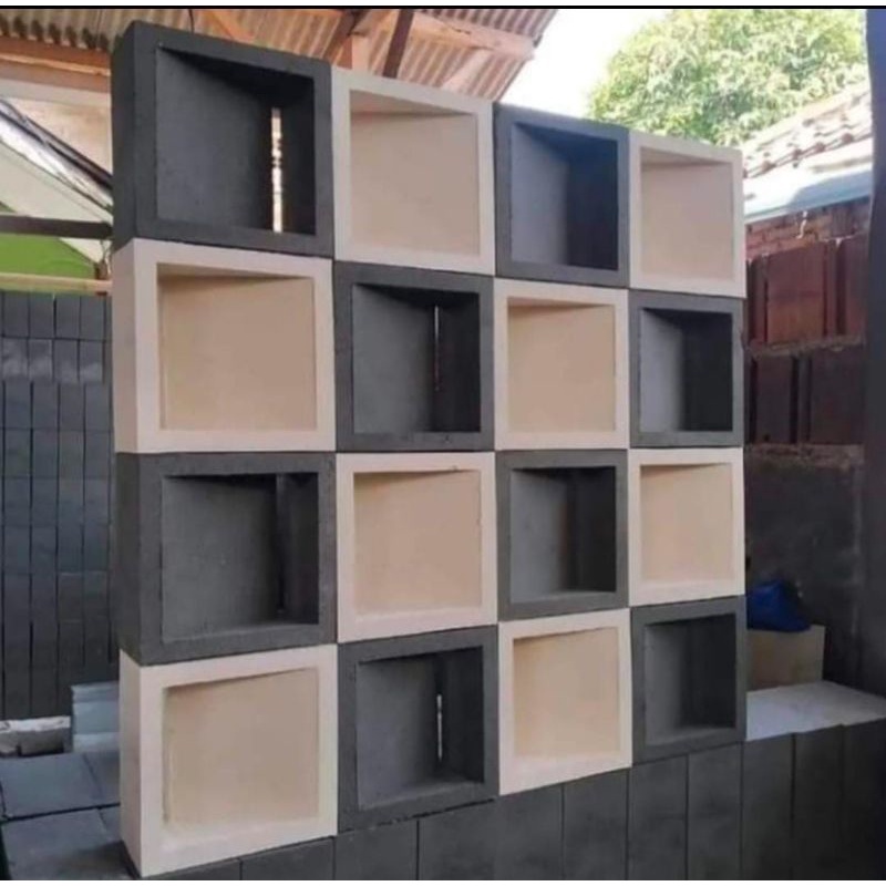 roster roster modern minimalis beton lobang lobang angin motif sipit