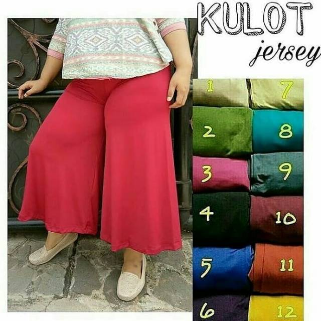 Kulot Polos Mayung Bahan Jersey