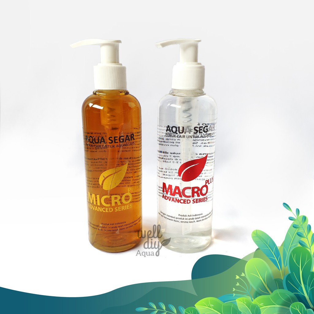 Paket Pupuk Cair Aquascape Aquasegar Micro Macro 250 ml &amp; 100 ml