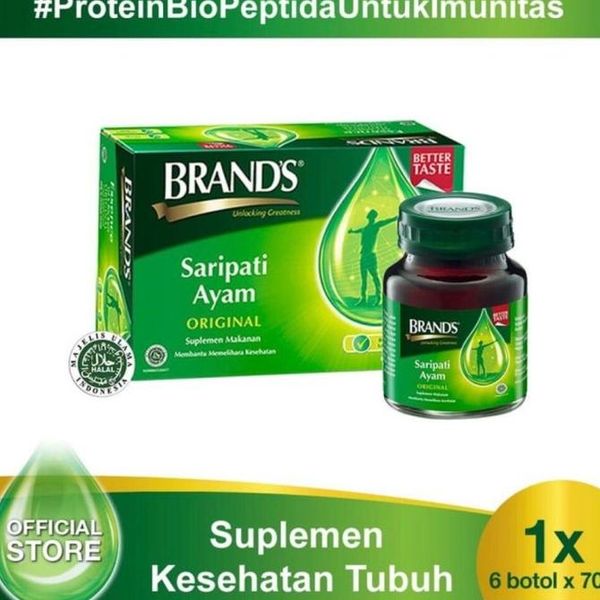 

[COD] Brand's sari pati ayam original 70gr isi6 botol [COD]