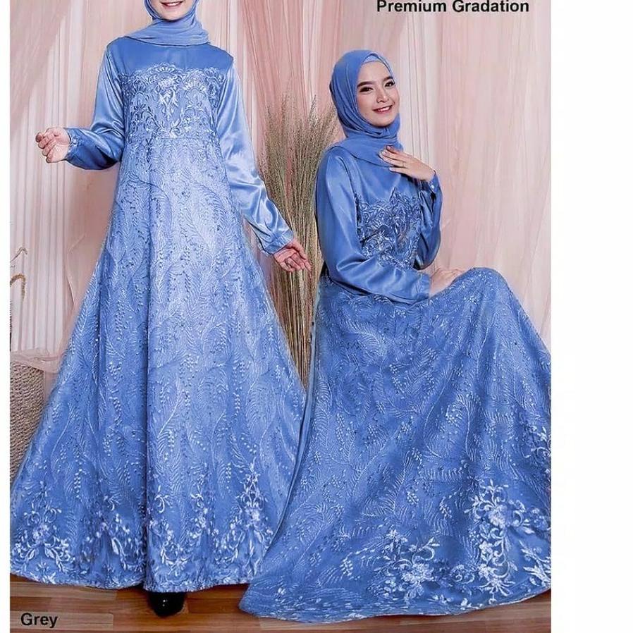 COD✔️GAMIS PESTA BRUKAT RAVINA | GAUN PESTA MUSLIM | BRIDESMAID SERAGAMAN BRUKAT JUMBO GAMIS CERUTY 