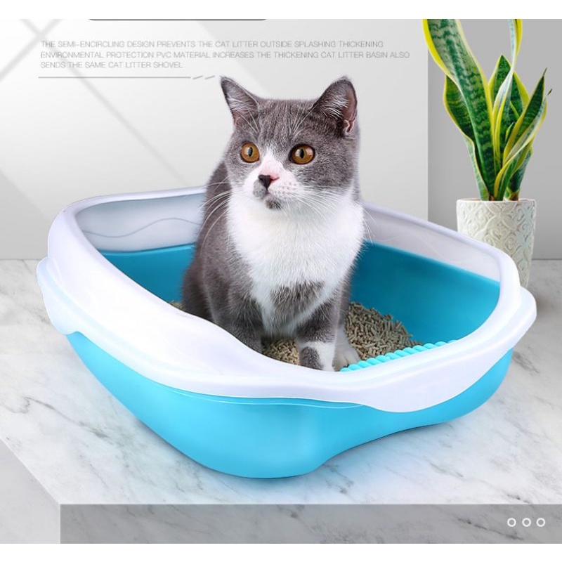 Litter box toilet bak pasir pup kucing anjing kelinci