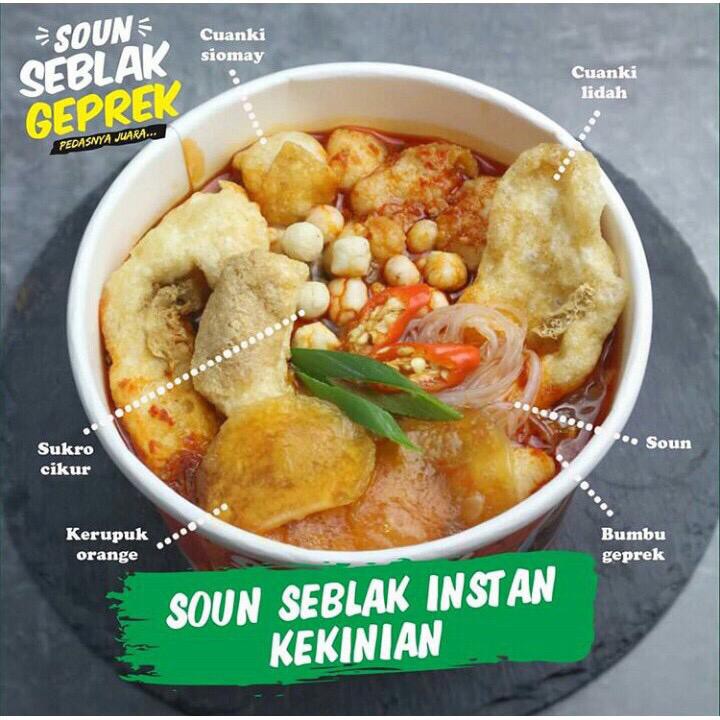 Seblak Geprek SAMI RAOS Khas Garut Cukup Tinggal Seduh Extra Mie &amp; Soun 135 g