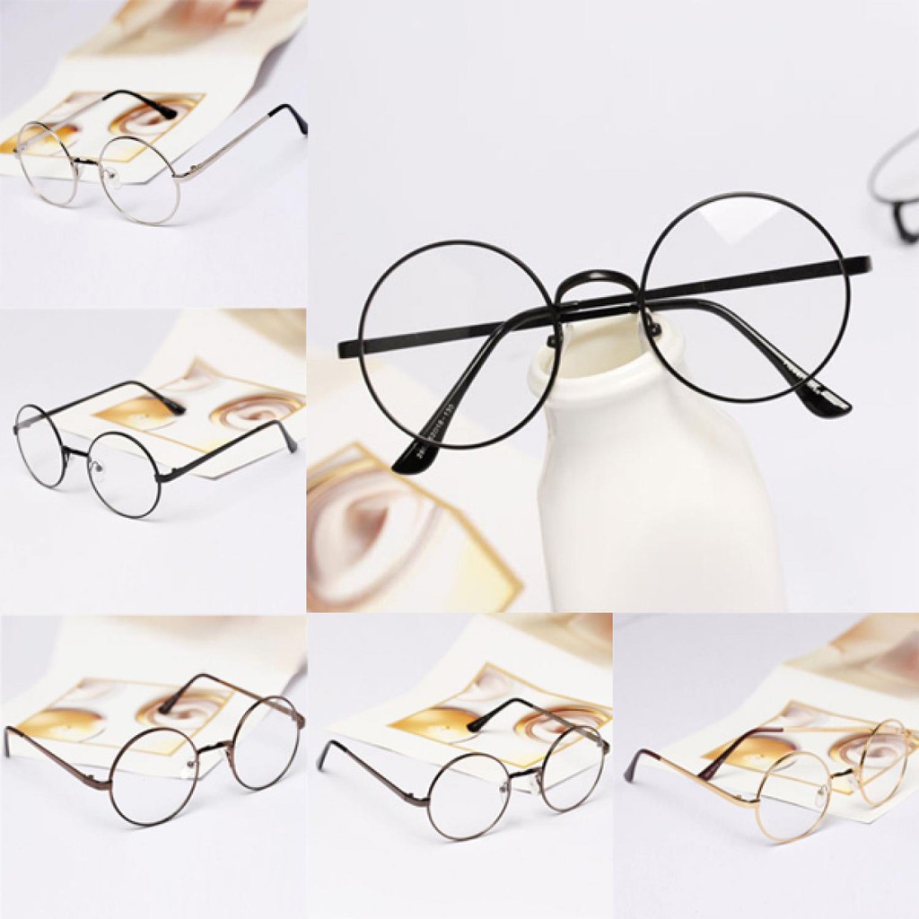 Aoron Kacamata Retro Bulat Nerd Fashion Wanita - N094 ( Mughnii )