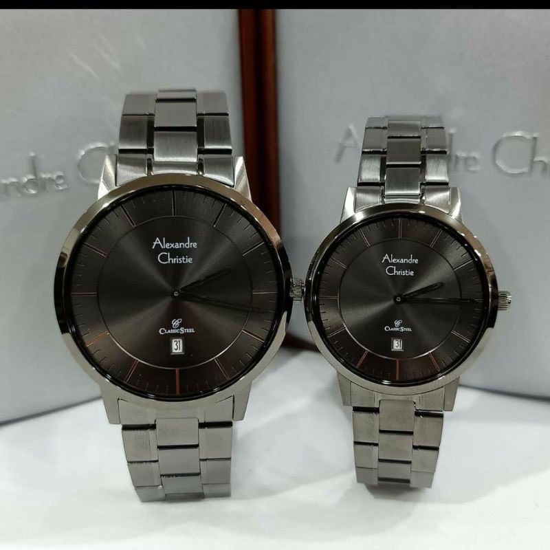 JAM Tangan Wanita Alexandre Christie 8639 AC 8639 AC8639 BLACK Original