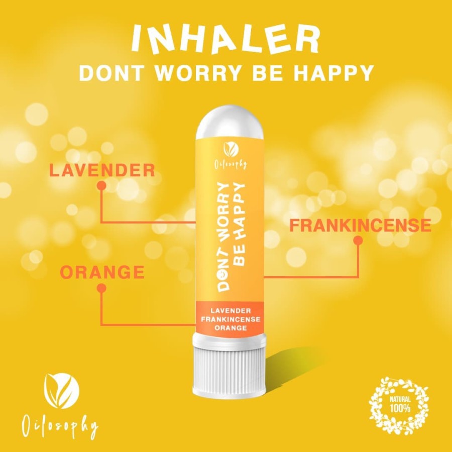 OILOSOPHY INHALER ESSENTIAL OIL INSOMNIA DIET HAPPY ALERGI | MINYAK ESENSIAL AROMATERAPI