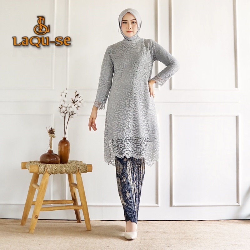 Pakaian Setelan Kebaya Long Tunik Panjang Gayatri Murah Berkualitas Premium By Laquse_kebaya2