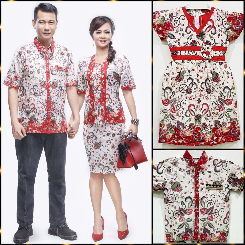 COUPLE FAMILY NADINE GENTONG BATIK SOLO MODERN KUTUBARU SARIMBIT KELUARGA ANAK KONDANGAN PESTA