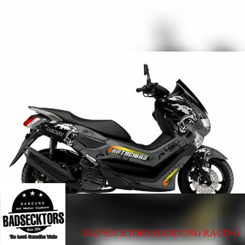 Sticker Decal NMAX Lion Full Body Grey variasi kode 1767 keren