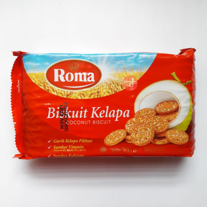 

Roma Biskuit Kelapa Mayora Coconut Biscuit 300 gram Pack Besar