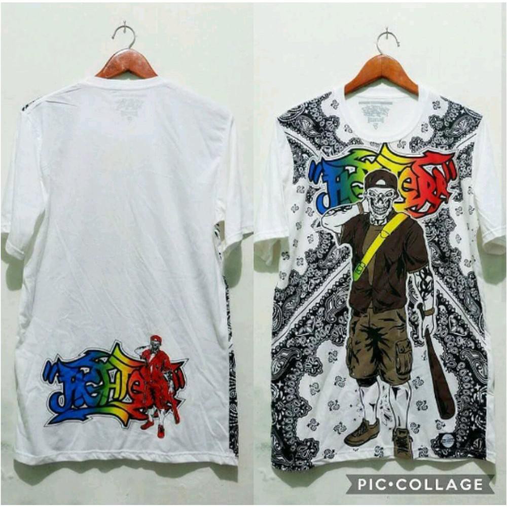 GRATIS ONGKIR COD KAOS PRIA DEWASA PUTIH FASHION PRIA METAL PUNK HARDCORE BAJU COWOK KEKINIAN BAJU