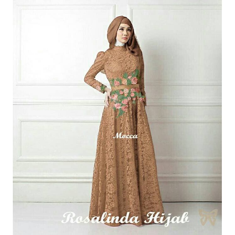 NISSA SABYAN  Gamis / Baju / Pakaian Wanita Muslim Rosalinda Syari