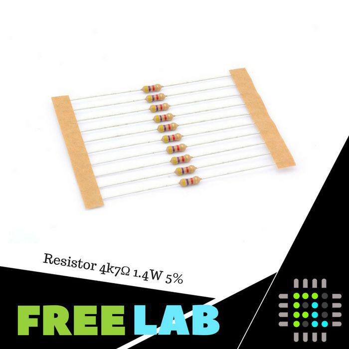 Resistor 4k7 Ohm 4700 Ohm 1/4 W 5%