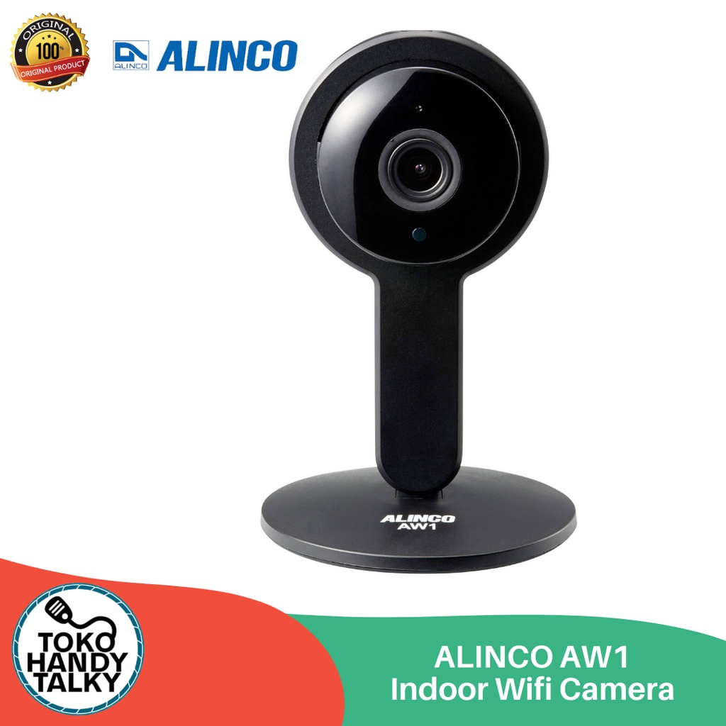 ALINCO AW1 CCTV INDOOR WIFI CAMERA NIGHT VISION 720p 2way Audio NEW