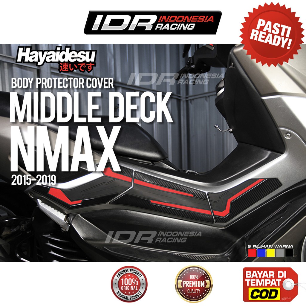 Middle Deck NMAX 2015 2019 Hayaidesu Kiri Kanan Stiker 3D Yamaha