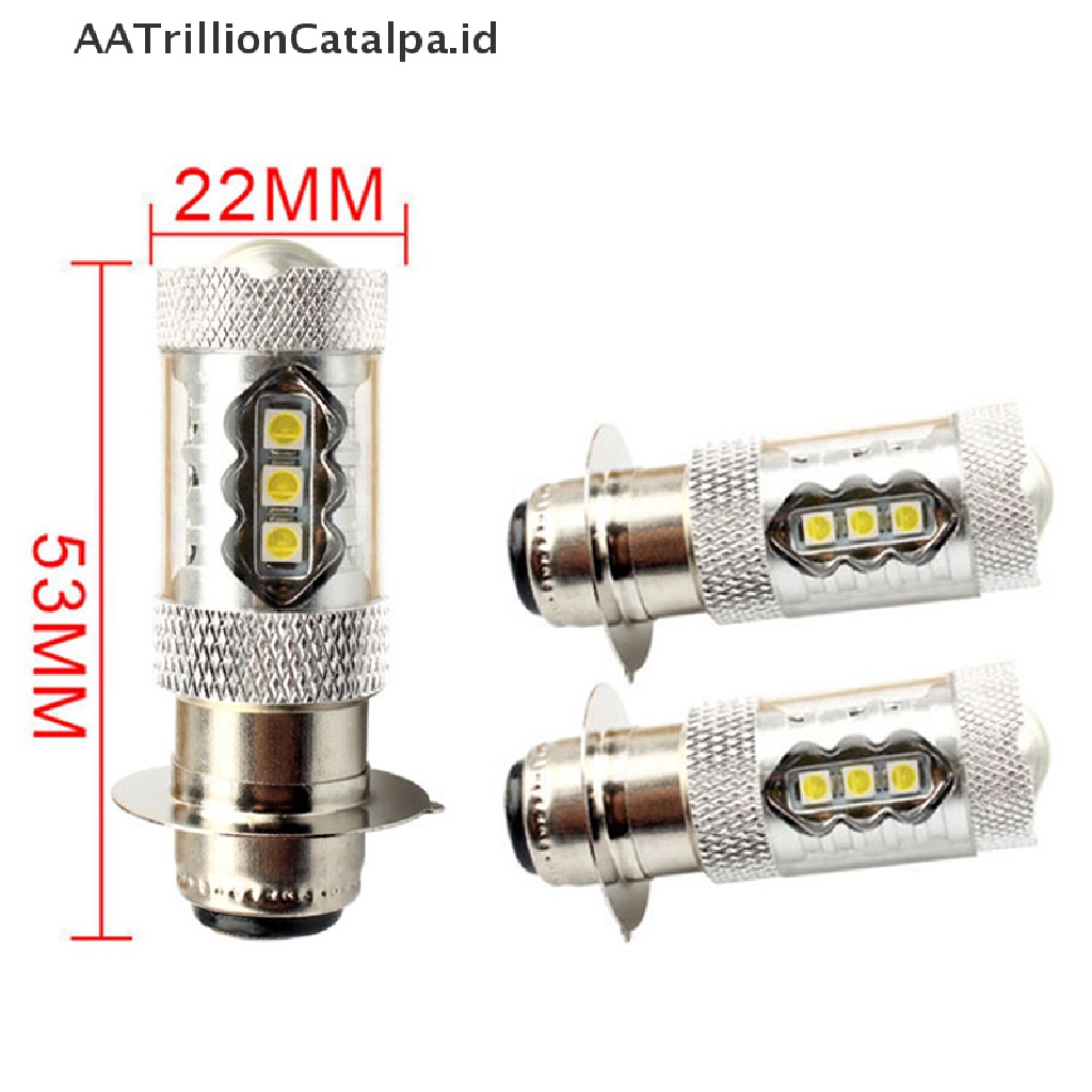 Aatrillioncatalpa H6 6000K 80W 16 LED Lampu Kepala Proyektor Putih Hi / Lo Untuk Motor ATV