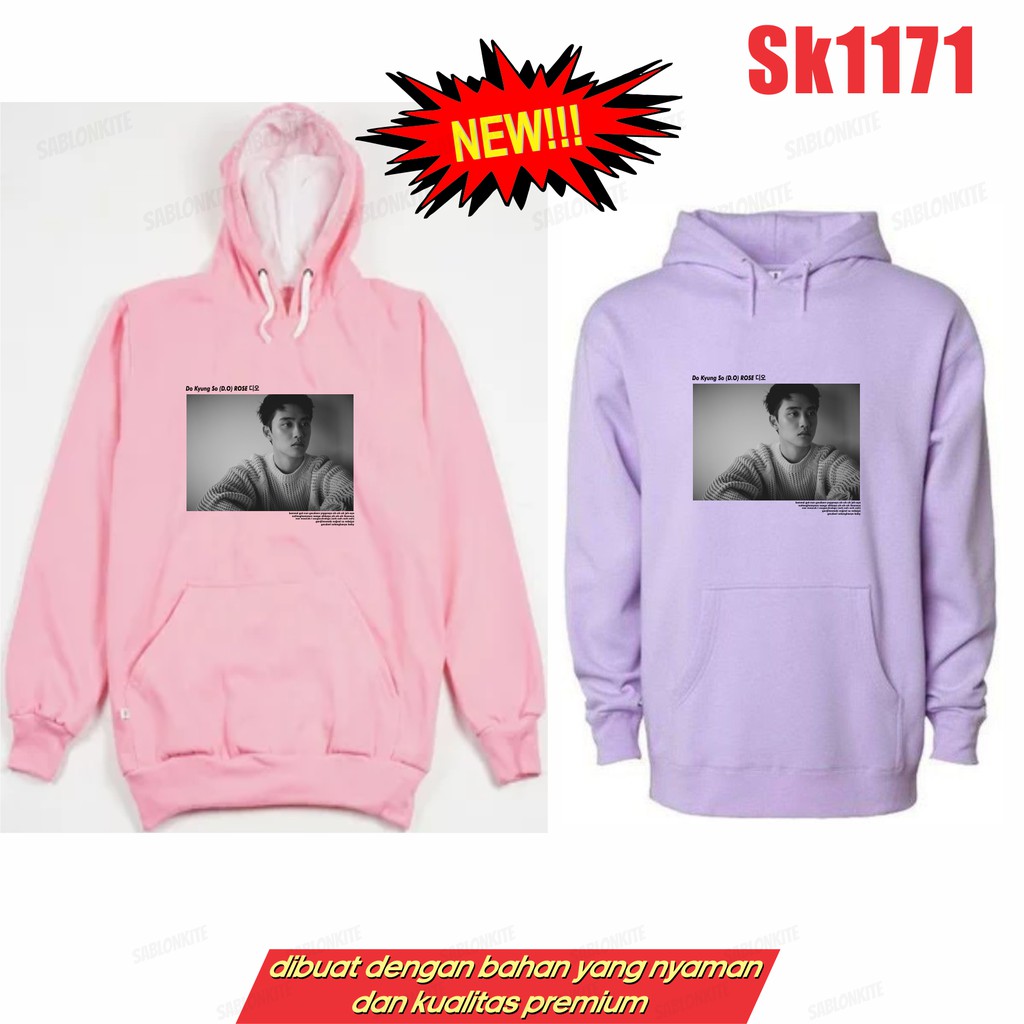 MURAH!!! HOODIE SWEATER DO KYUNG SO ROSE D.O SK1171 FLEECE