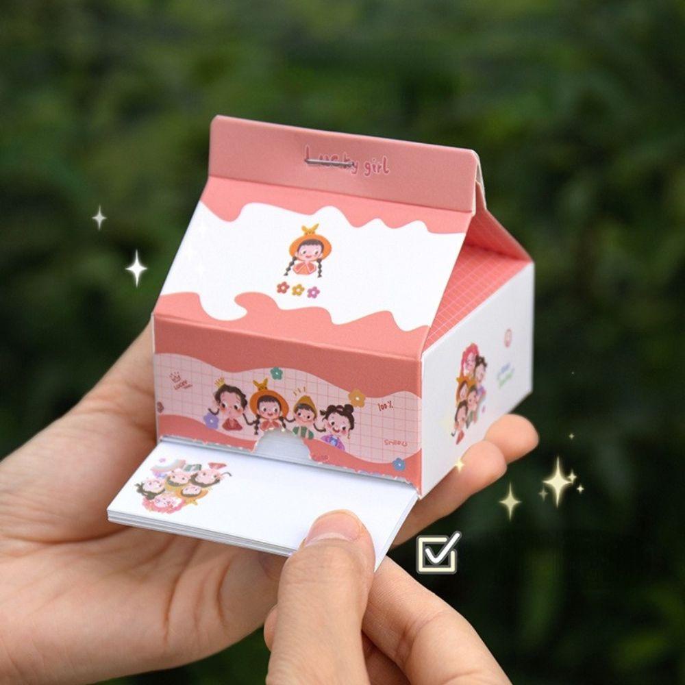 [Elegan] Susu Karton Memo Pad Dinosaurus Kelinci Scrapbooking DIY Notepad Perlengkapan Sekolah Untuk Melakukan List Pesan Notes