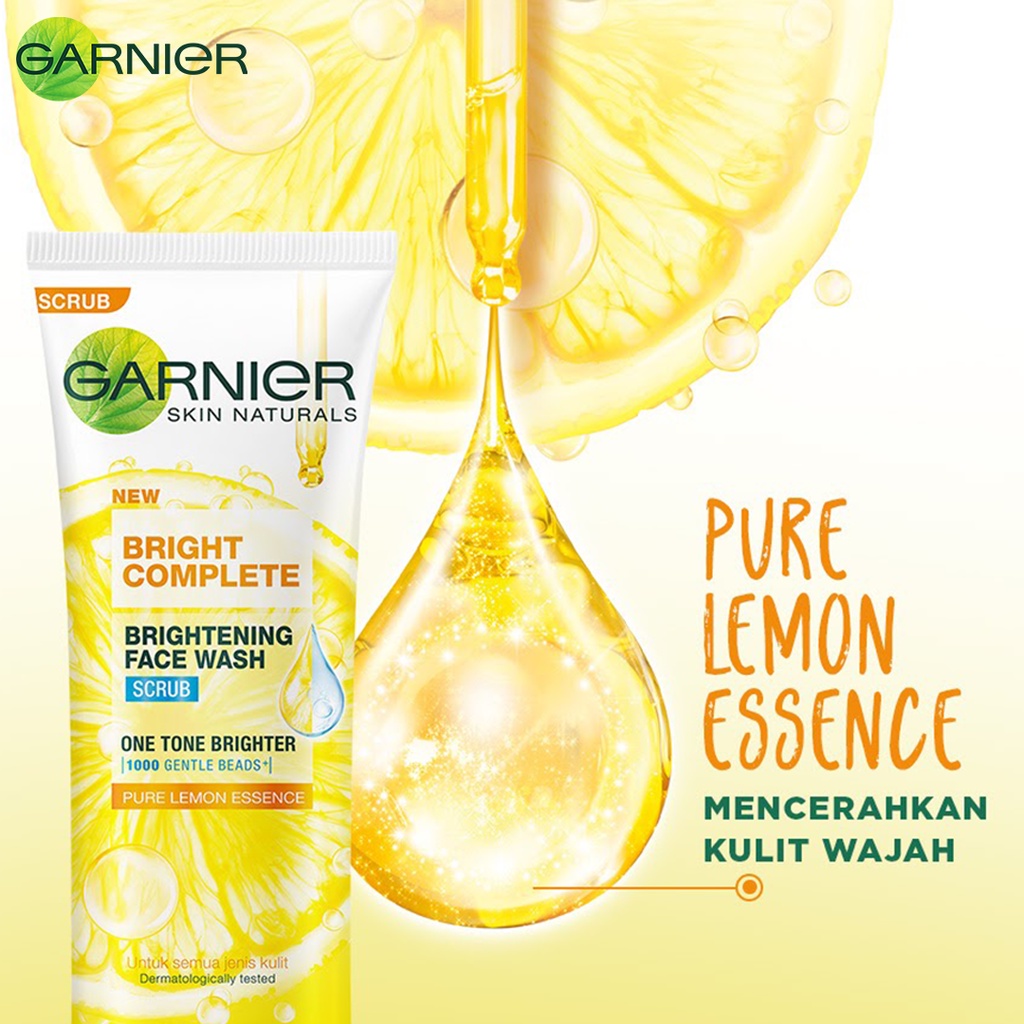 ❤ BELIA ❤ Garnier Light Complete Bright Complete Brightening Foam | Scrub | White Speed | Sabun Cuci Muka